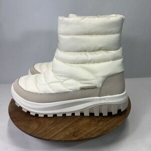 Columbia Womens Snowtrot Mid White Snow‎ Boots Size 10W, Waterproof.  2075112125